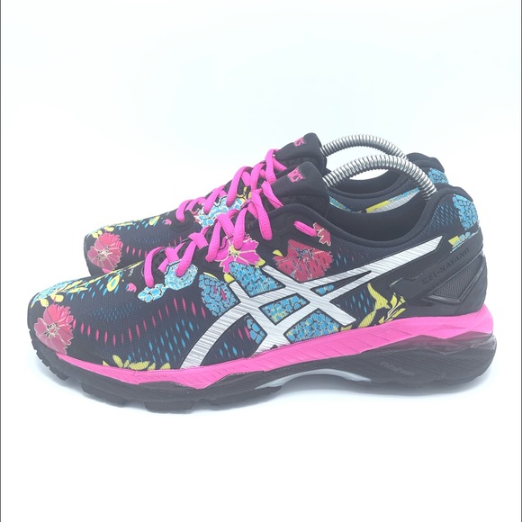 asics floral running shoes